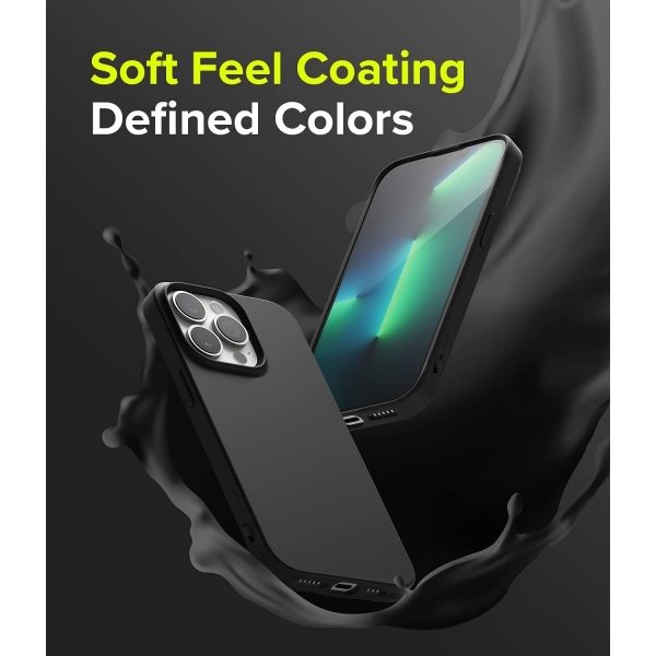 Rin gke Air-S iPhone 13 Pro Max Silikon Klf-Black
