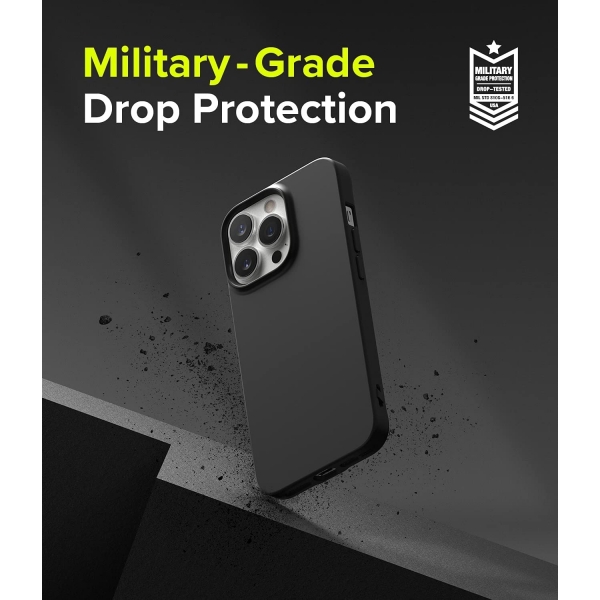 Rin gke Air-S iPhone 13 Pro Max Silikon Klf-Black