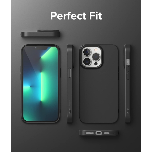 Rin gke Air-S iPhone 13 Pro Max Silikon Klf-Black