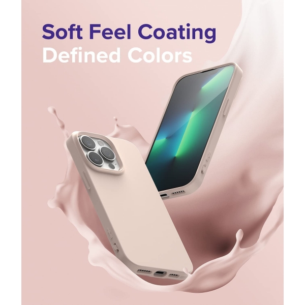 Rin gke Air-S iPhone 13 Pro Max Silikon Klf-Pink