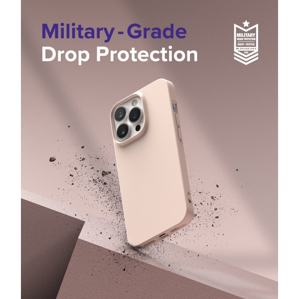 Rin gke Air-S iPhone 13 Pro Max Silikon Klf-Pink