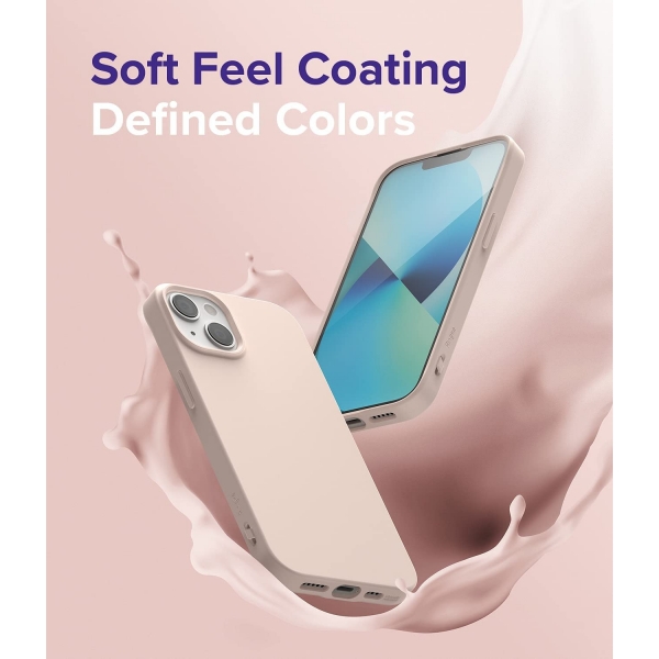 Rin gke Air-S iPhone 13 Silikon Klf-Pink