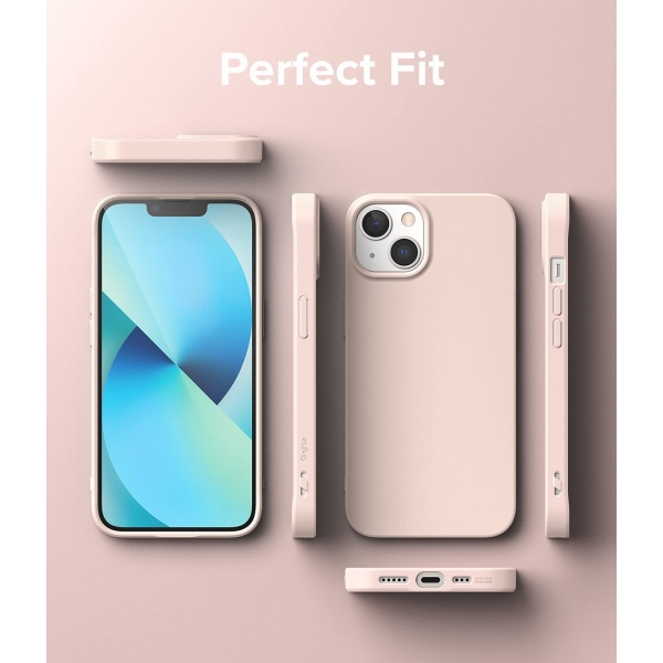 Rin gke Air-S iPhone 13 Silikon Klf-Pink