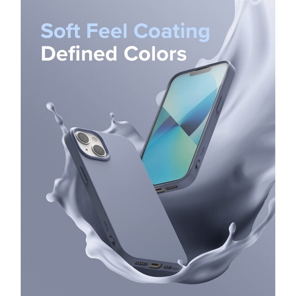 Rin gke Air-S iPhone 13 Silikon Klf-Grey