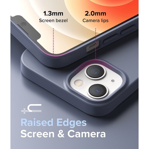 Rin gke Air-S iPhone 13 Silikon Klf-Grey