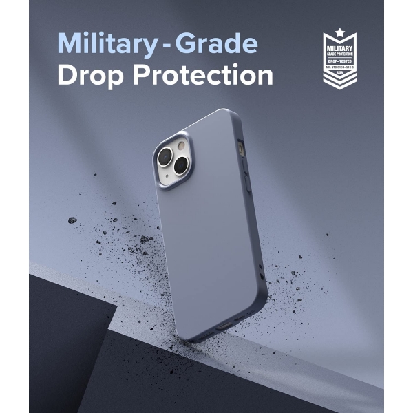 Rin gke Air-S iPhone 13 Silikon Klf-Grey