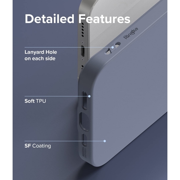 Ringke Air-S Serisi iPhone 13 Silikon Klf-Grey
