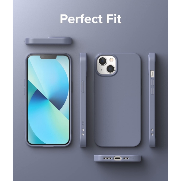 Rin gke Air-S iPhone 13 Silikon Klf-Grey