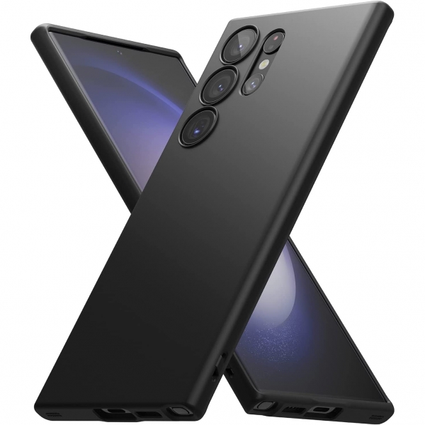 Rin gke Air-S Galaxy S23 Ultra Silikon Klf-Black