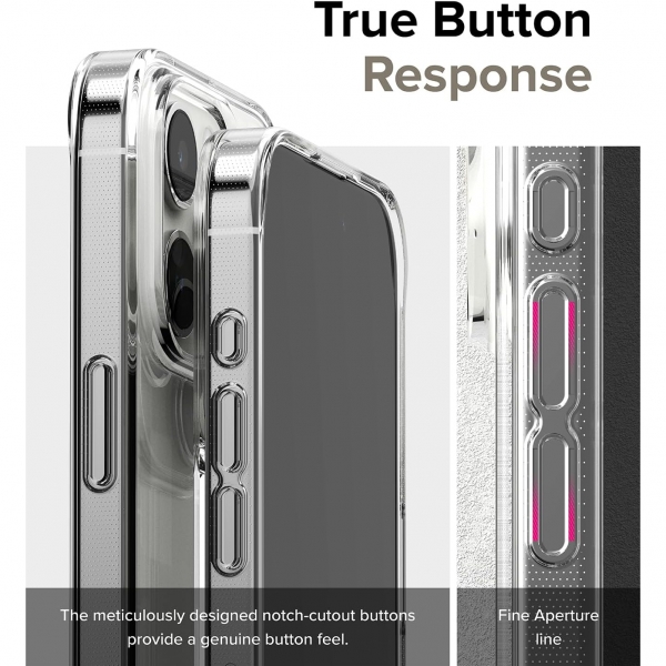 Rin gke Air Serisi Apple  iPhone 15 Pro Silikon Klf-Clear