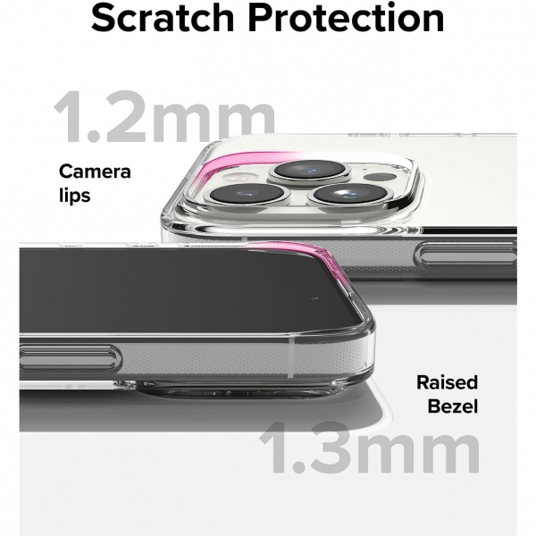 Rin gke Air Serisi Apple  iPhone 15 Pro Silikon Klf-Clear