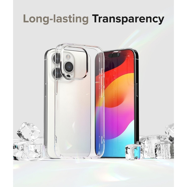 Rin gke Air Serisi Apple  iPhone 15 Pro Silikon Klf-Clear
