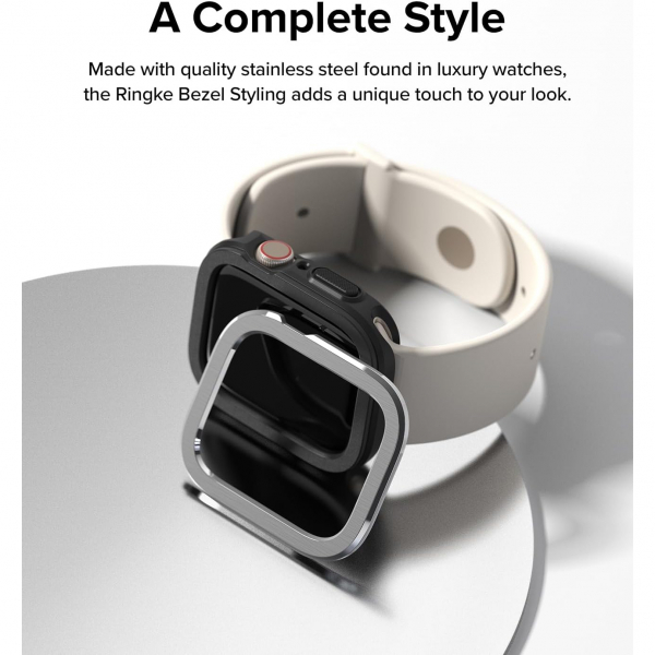 Rin gke Air Sports Apple Watch 9 45mm Bumper Klf-Silver