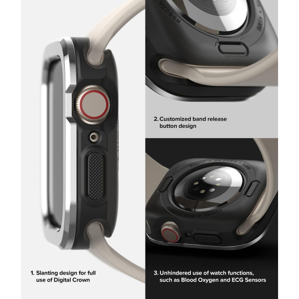 Rin gke Air Sports Apple Watch 9 45mm Bumper Klf-Black