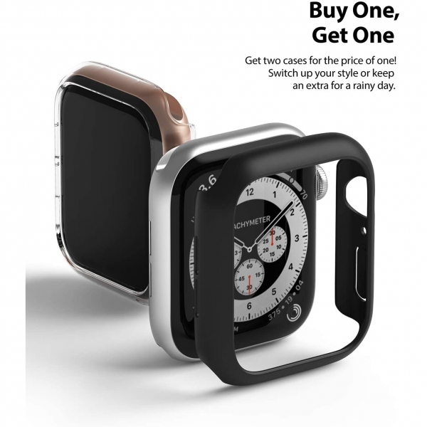 Rin gke Apple Watch 6 40mm Bumper Klf-Clear Black