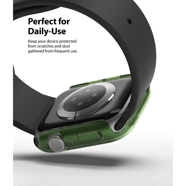 Rin gke Apple Watch 6 40mm Bumper Klf-Clear Olive Green