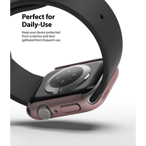 Rin gke Apple Watch 6 40mm Bumper Klf-Clear Rose Gold