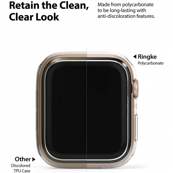Rin gke Apple Watch 6 40mm Bumper Klf-Clear