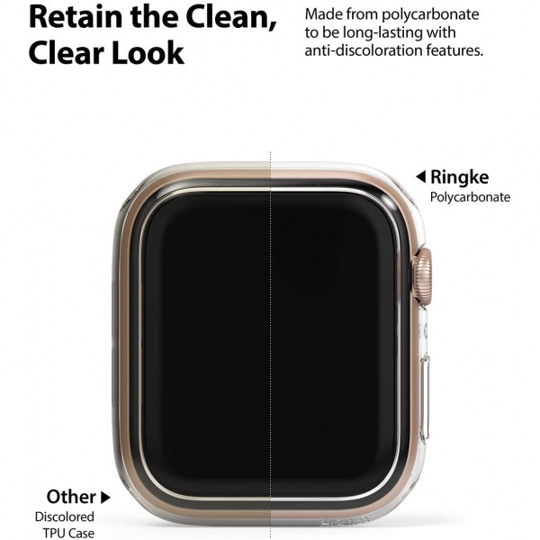 Ringke Apple Watch 6 Bumper Klf (40mm)(2 Adet)-Clear