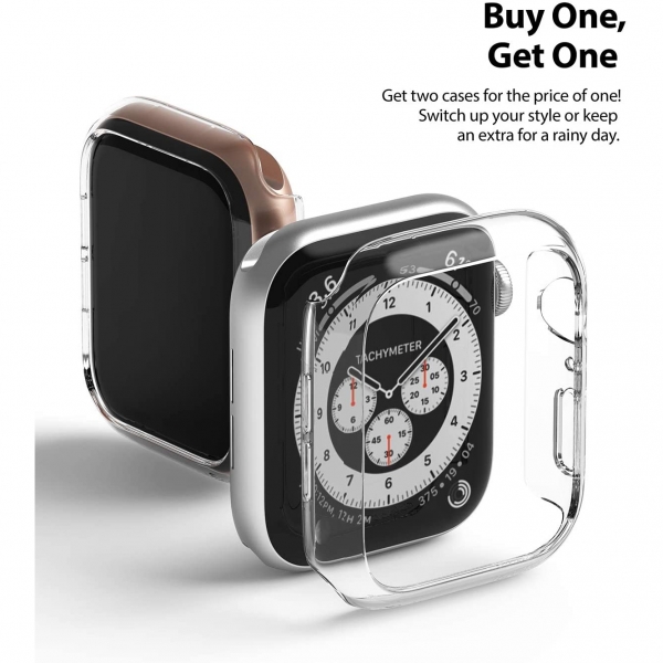 Ringke Apple Watch 6 Bumper Klf (40mm)(2 Adet)-Clear
