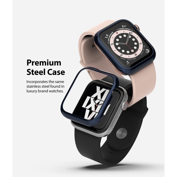 Rin gke Apple Watch 6 44mm Bumper Klf -Deep Blue