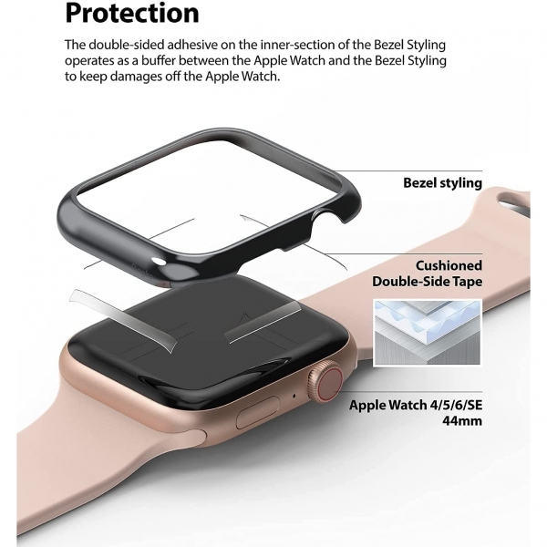 Rin gke Apple Watch 6 44mm Bumper Klf -Graphite