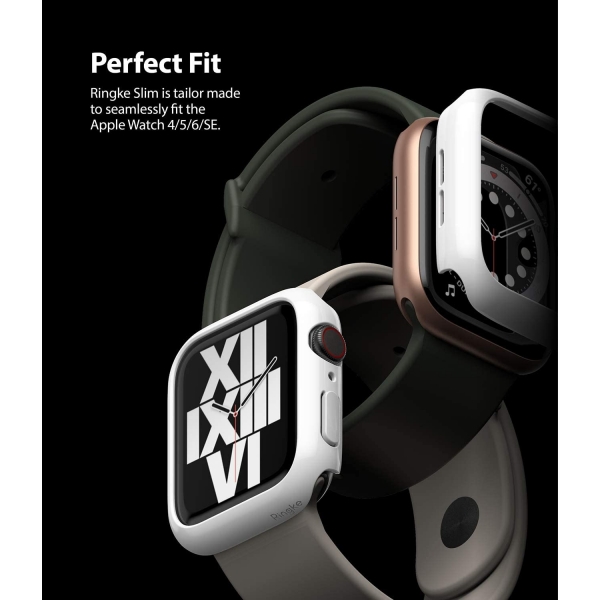 Rin gke Apple Watch 6 44mm Bumper Klf -Clear White