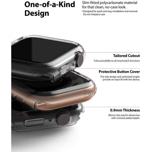 Rin gke Apple Watch 6 44mm Bumper Klf -Clear