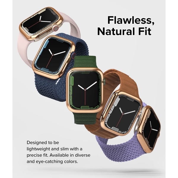 Rin gke Apple Watch 9/8/7 41mm Bumper Klf-Rose Gold