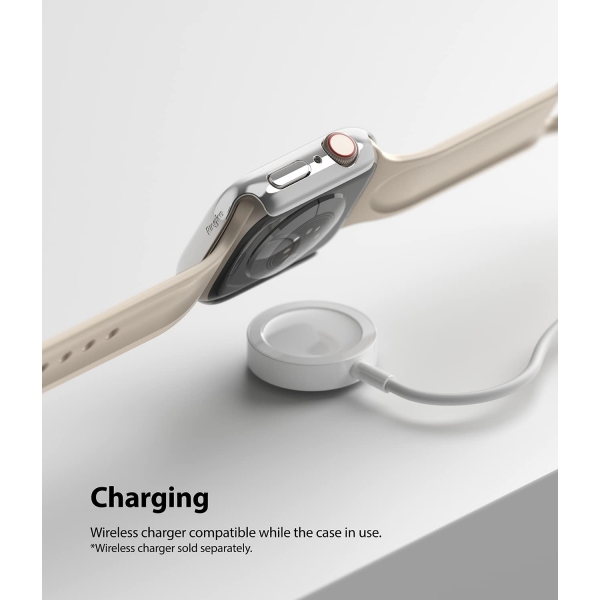 Rin gke nce Apple Watch 7 41mm Bumper Klf -Clear Chrome