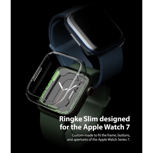 Ringke nce Apple Watch 7 Bumper Klf (41mm)(2 Adet)-Clear
