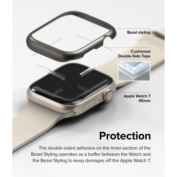 Ringke Apple Watch 7 Bumper Klf (45mm)-Gray