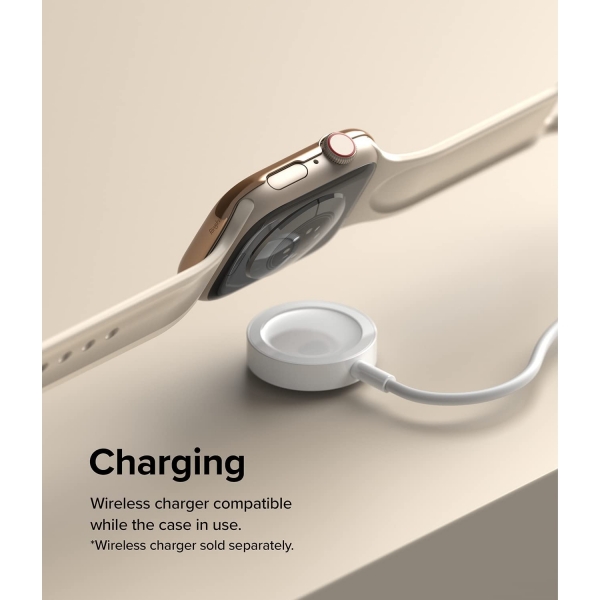 Rin gke Apple Watch 7 45mm Bumper Klf -Rose Gold