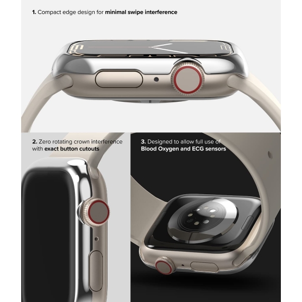 Ringke Apple Watch 7 Bumper Klf (45mm)-Silver