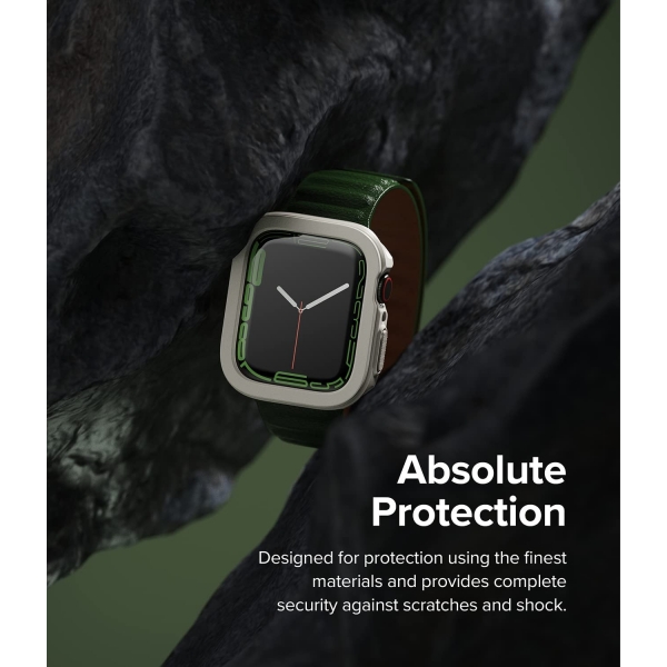 Rin gke Apple Watch 7 41mm Silikon Bumper Klf -Warm Gray
