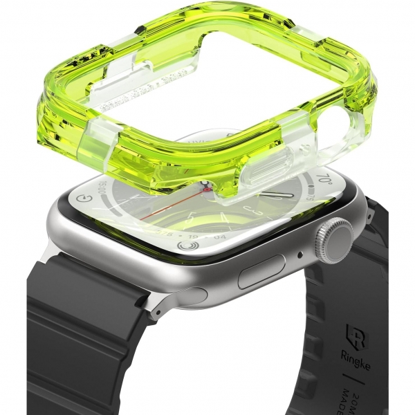 Rin gke Apple Watch 9/8/7 44mm Bumper Klf-Neon Green