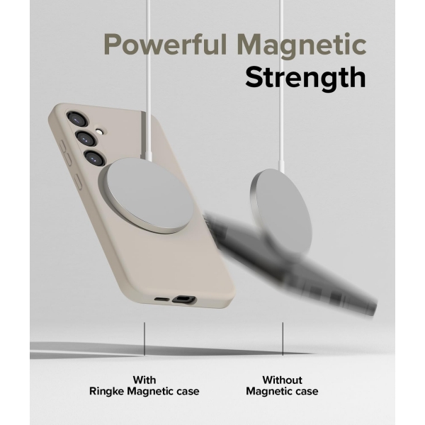 Rin gke Galaxy S24 MagSafe Silikon Klf-Stone