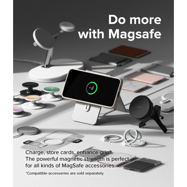 Rin gke Galaxy S24 MagSafe Silikon Klf-Stone