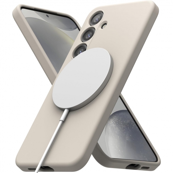 Rin gke Galaxy S24 MagSafe Silikon Klf-Stone