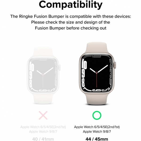 Rin gke Apple Watch Ultra 2. Nesil Bumper Klf -White