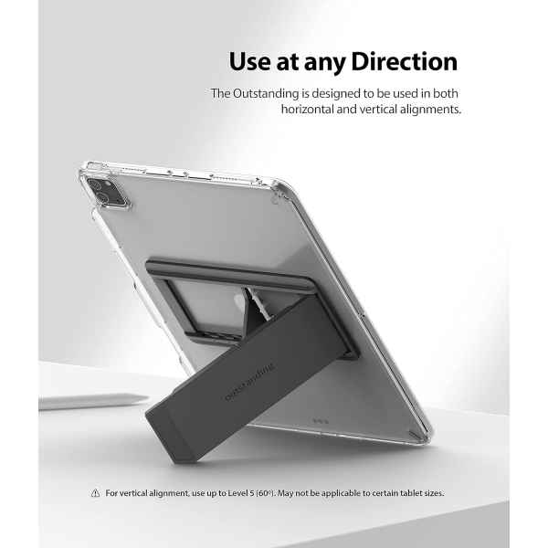 Rin gke Outstanding Evrensel Tablet Stand (8-13 in)-Dark Gray