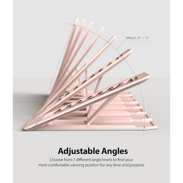 Rin gke Outstanding Evrensel Tablet Stand (8-13 in)-Peach Pink
