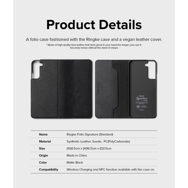 Rin gke Folio Samsung Galaxy S22 Plus Klf