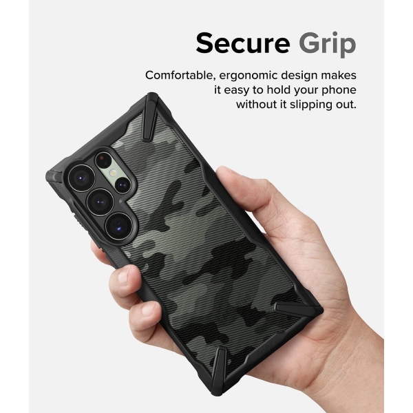 Rin gke Fusion-X Galaxy S23 Ultra Klf-Camo Black