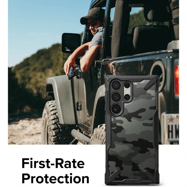 Rin gke Fusion-X Galaxy S23 Ultra Klf-Camo Black