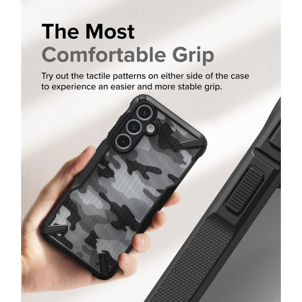 Rin gke Fusion-X Galaxy A55 Klf-Camo Black