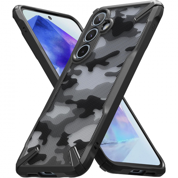 Rin gke Fusion-X Galaxy A55 Klf-Camo Black