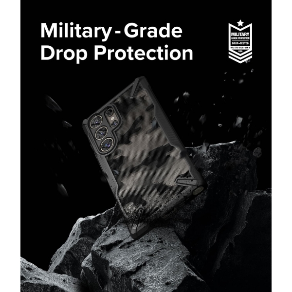 Rin gke Fusion-X Galaxy S24 Ultra Klf-Camo Black