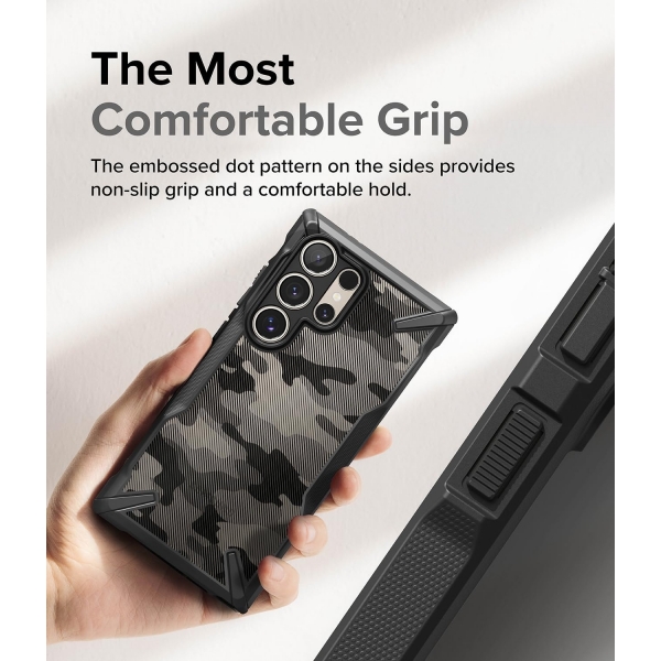 Rin gke Fusion-X Galaxy S24 Ultra Klf-Camo Black