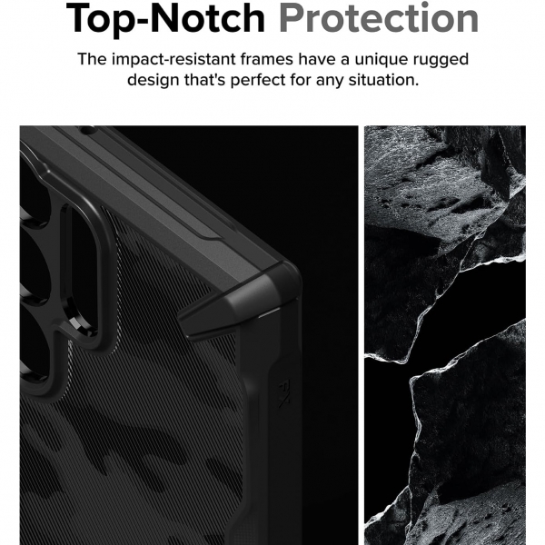 Rin gke Fusion-X Galaxy S24 Ultra Klf-Camo Black
